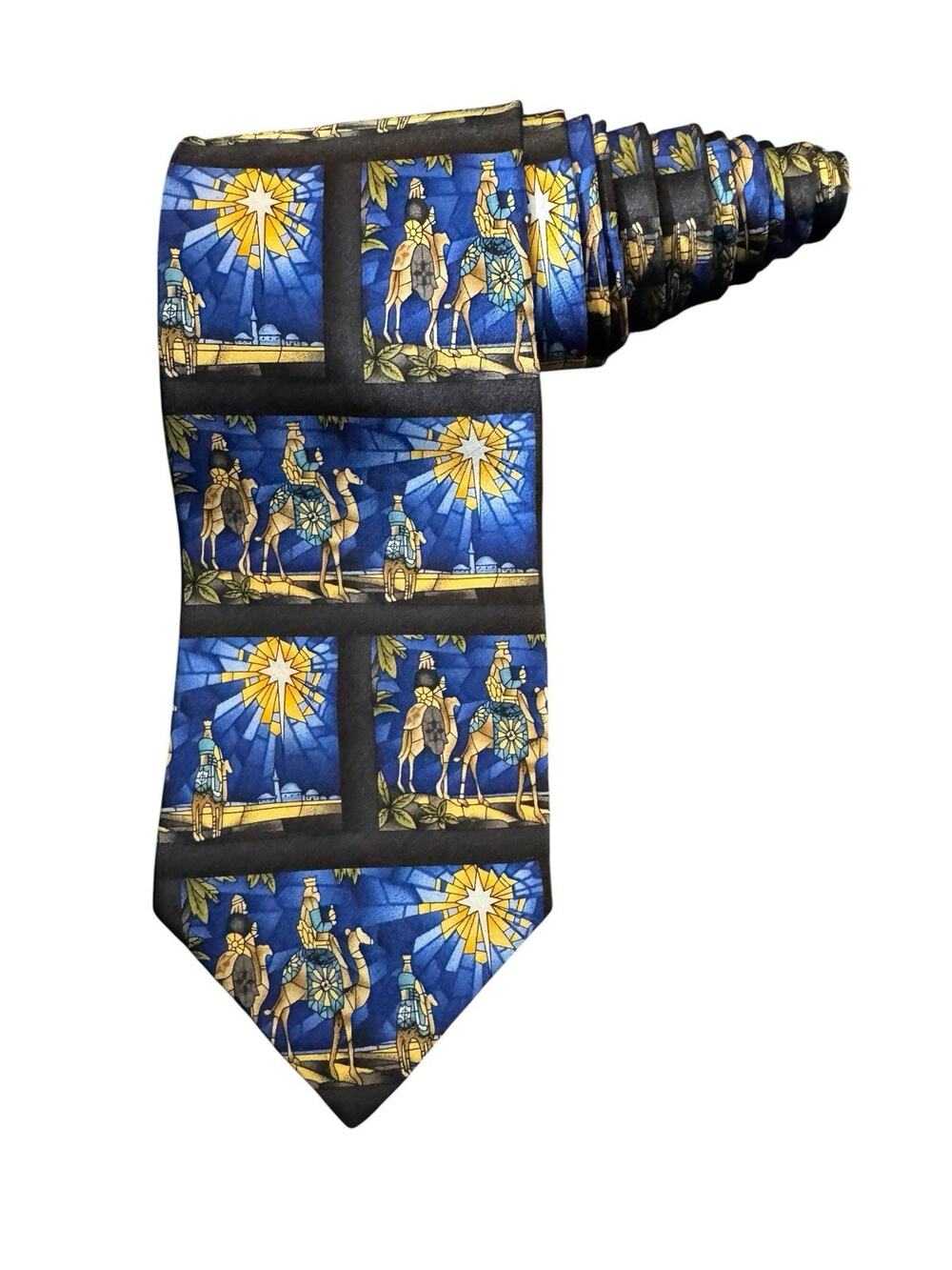 American Greetings 3 Wise Men Kings Star Nativity Christmas Religious Necktie